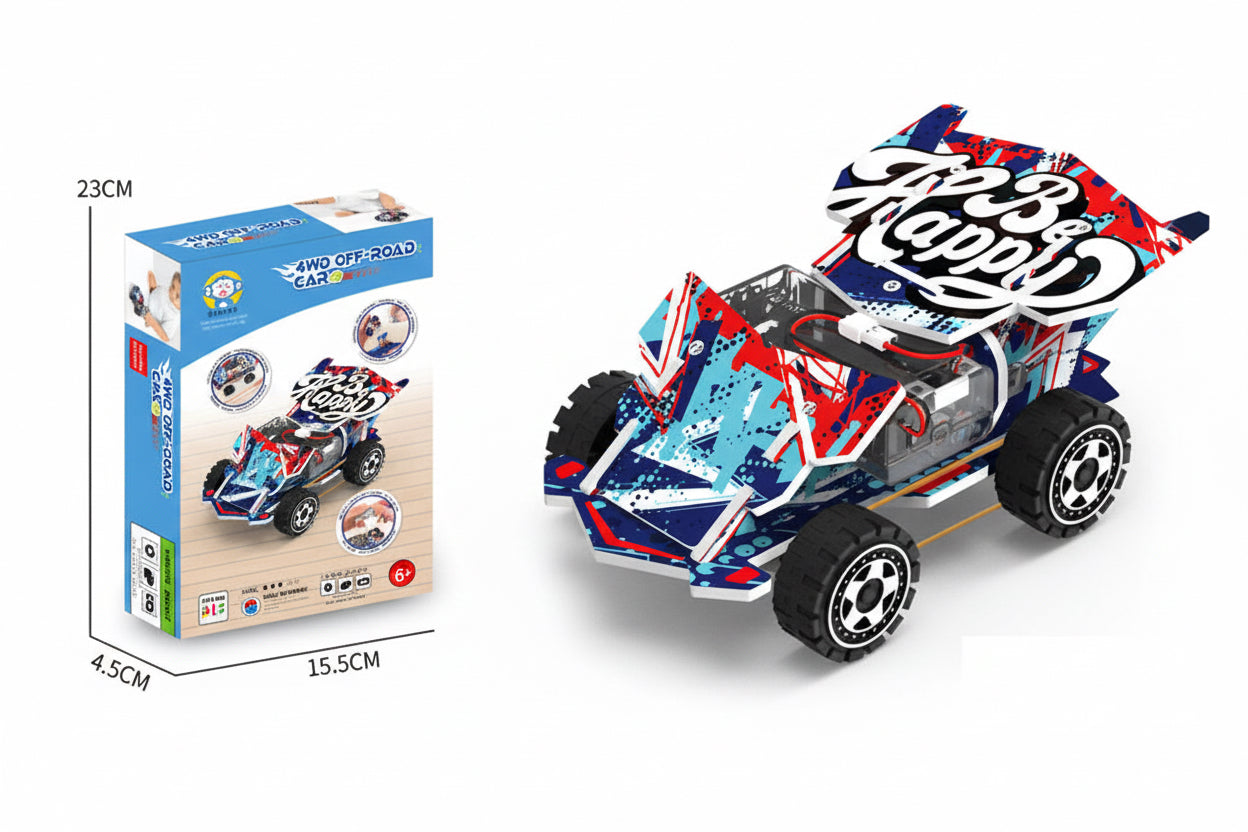 STEM DIY 4WD Off-Road Car Toy for Kids