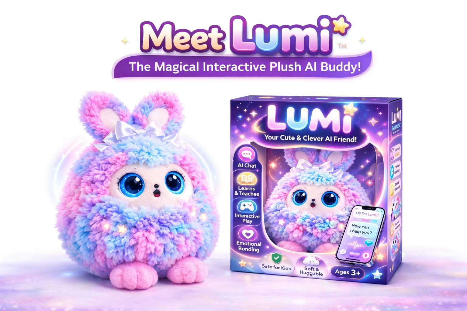 LUMIโข AI Plush Buddy โ Smart Interactive Learning Companion for Kids | Pre-Order