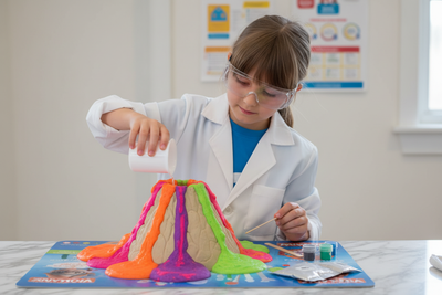 Volcanic Eruption Science Kit – 10+ Chemistry Experiments for Kids | STEM
