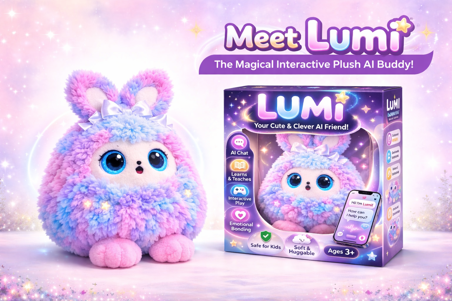 LUMIโข AI Plush Buddy โ Smart Interactive Learning Companion for Kids | Pre-Order