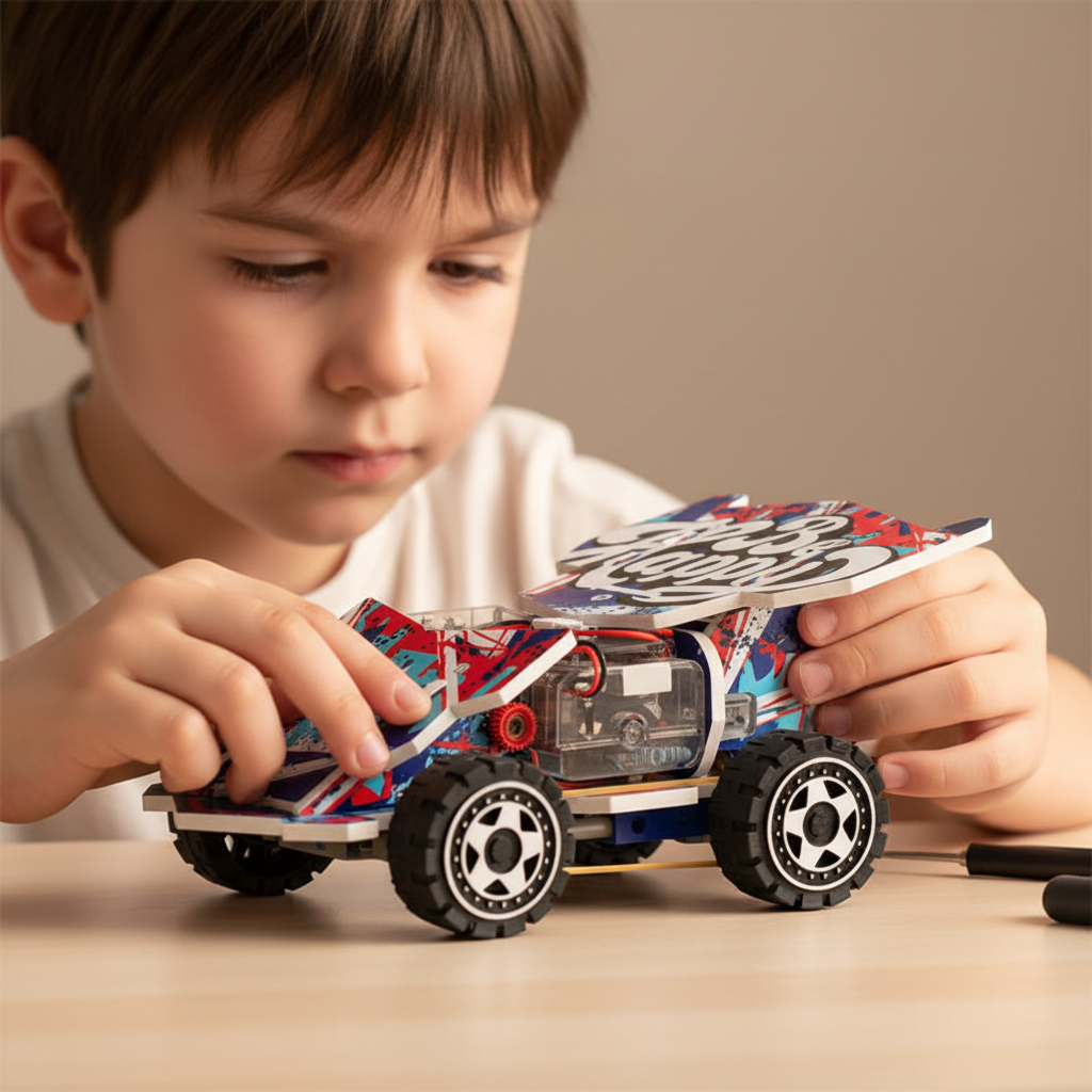 STEM DIY 4WD Off-Road Car Toy for Kids