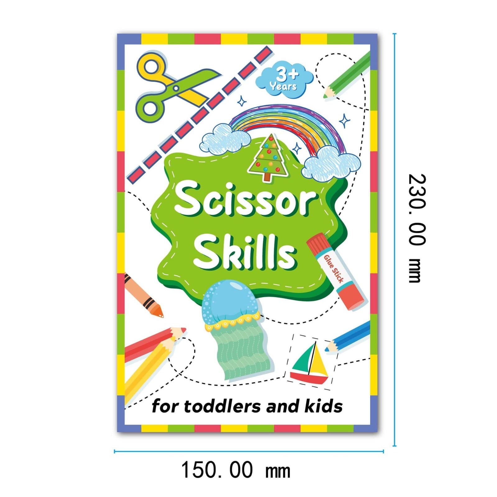 Scissor Skills Workbook Ages 3-5 | Fun Cutting Practice for Preschoolers
