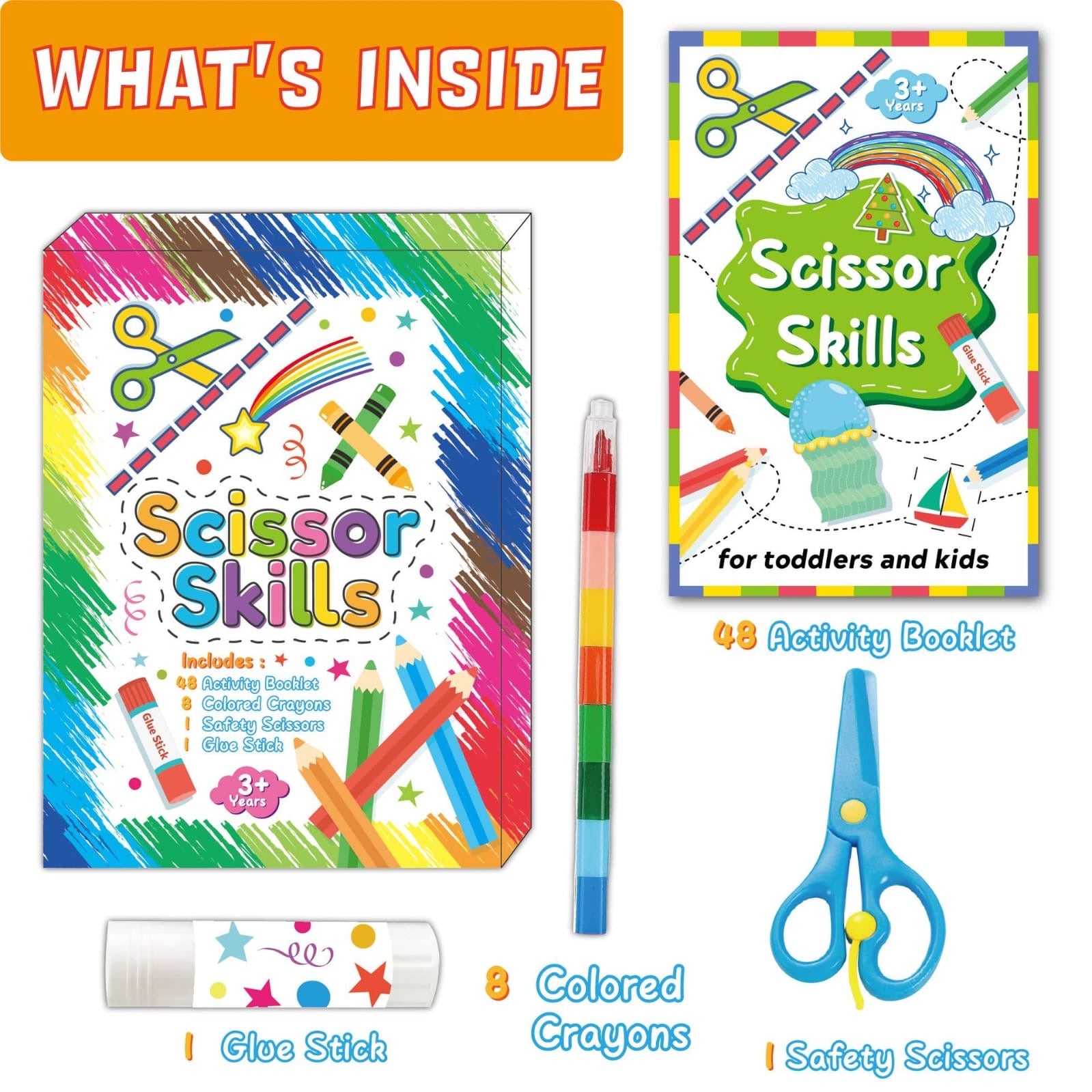 Scissor Skills Workbook Ages 3-5 | Fun Cutting Practice for Preschoolers