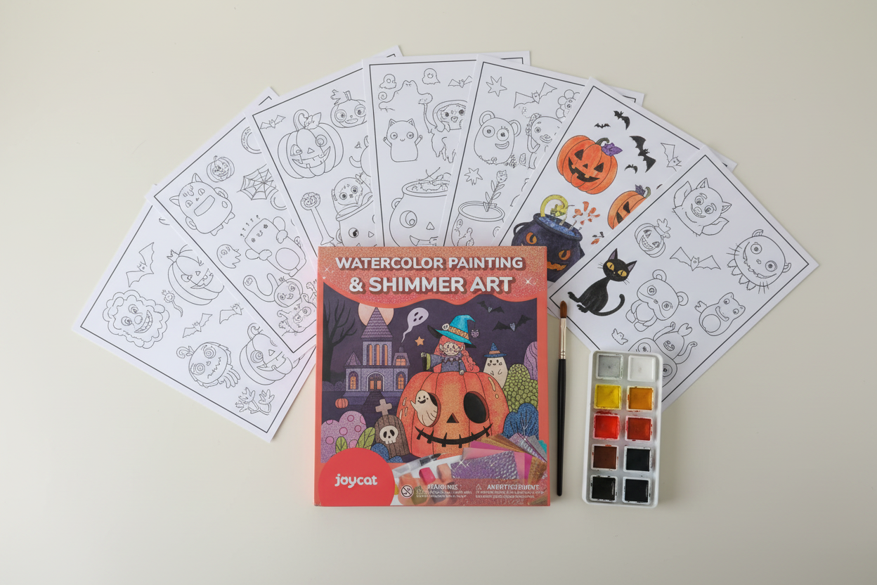 Spooky Sparkles – Watercolor & Shimmer Art Kit