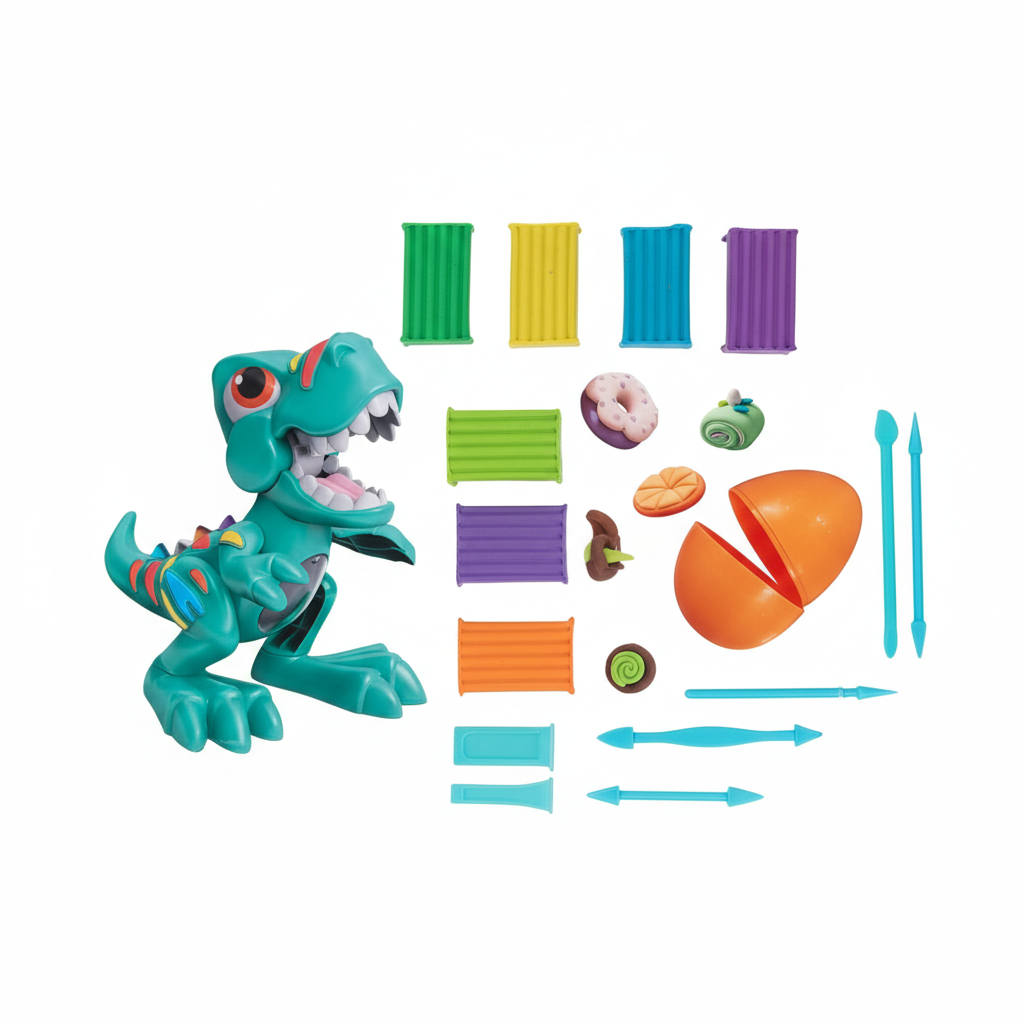 SmartFun Wheat Clay DIY Dino Play Set