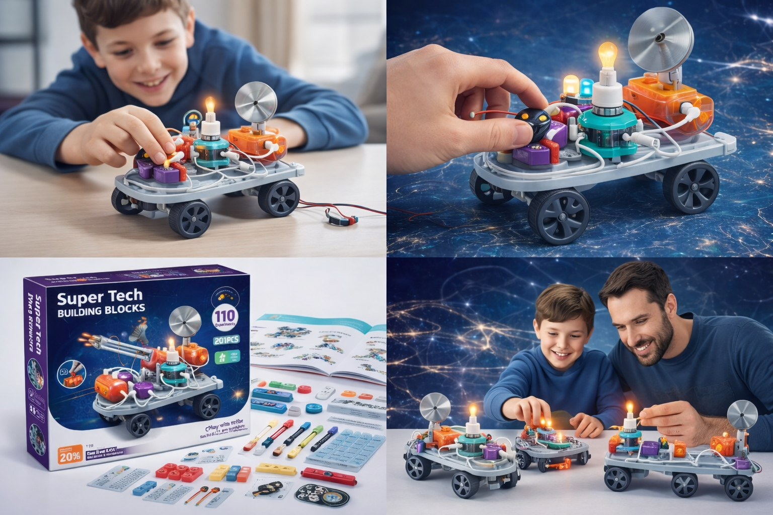 ElectroBuilder Pro – 201-Piece Circuit Construction Kit | STEM Certified